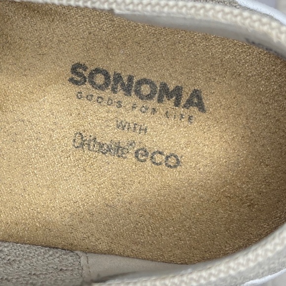 Sonoma Taupe Catahoula Comfort Knit Slip On Ortholite Sneaker Women's Size 7M - Picture 12 of 12